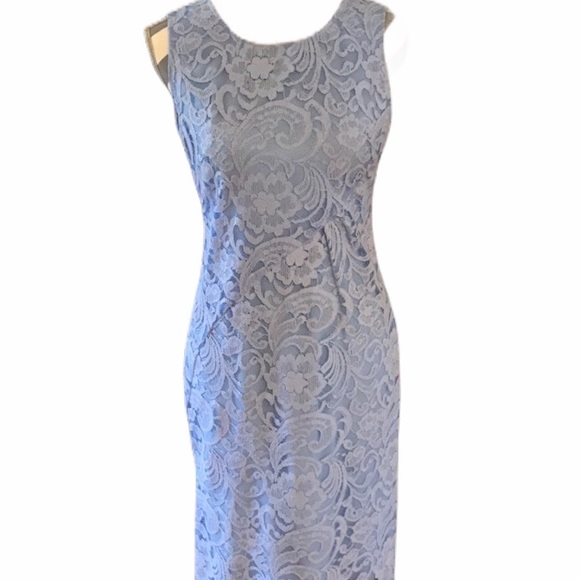 Daniel Cremieux Dresses & Skirts - Daniel Cremieux Blue Lace Covered Dress Size 2